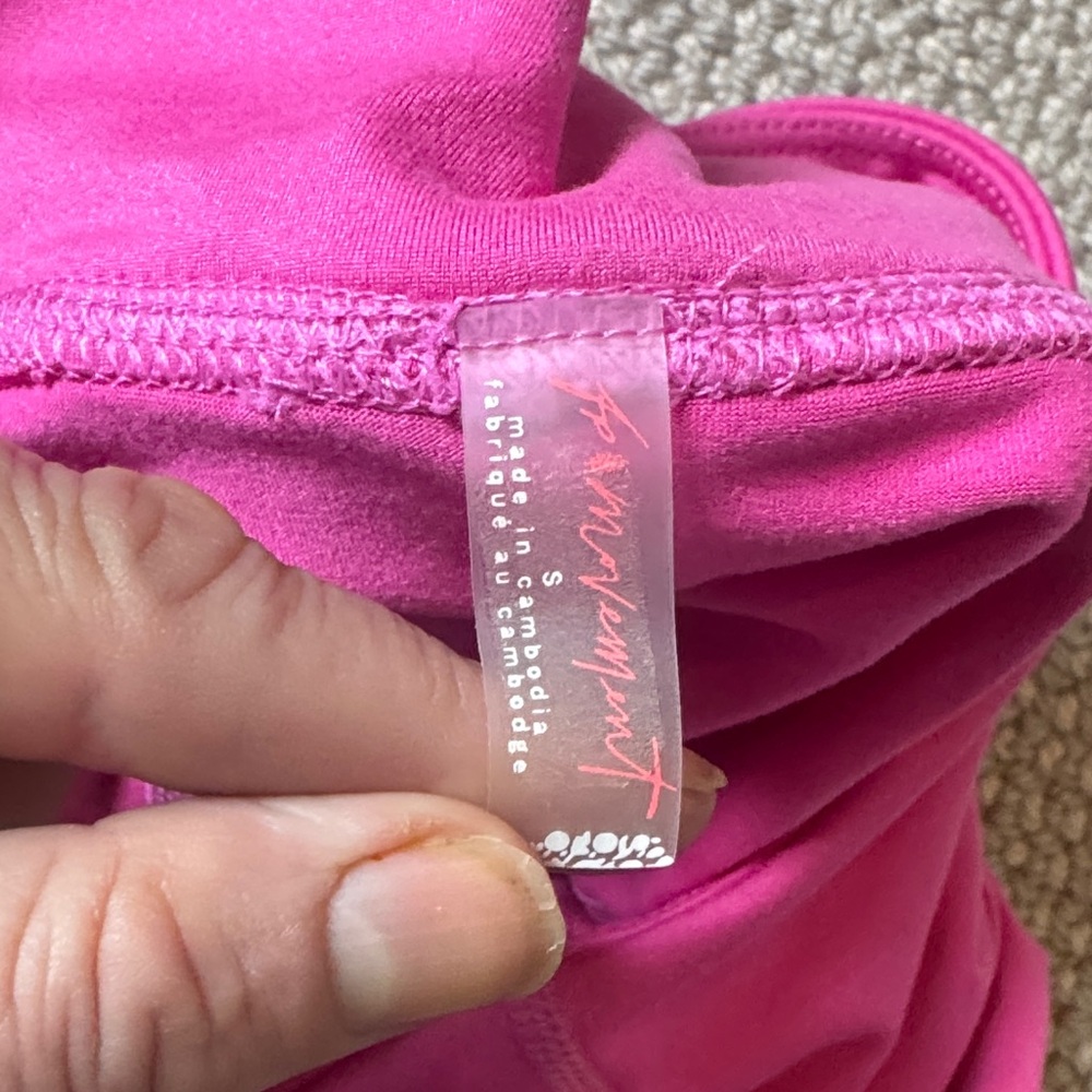 Free People Women's Pink Athletic Skirtwith Flared Hem - Picture 3 of 3